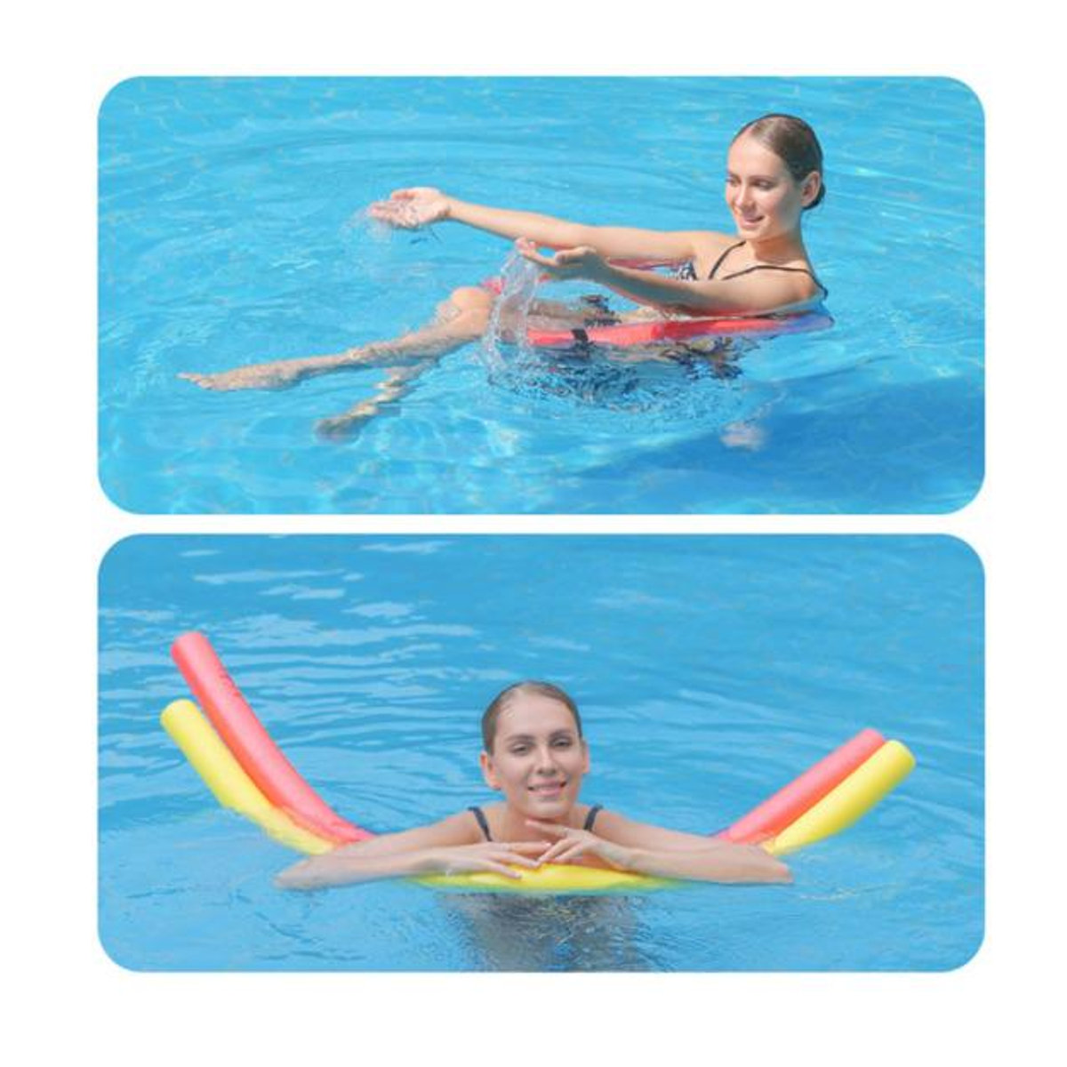 Sports K Schaumstoff-Poolnudeln in Rot für Schwimmtraining und Bastelprojekte - Bild 9