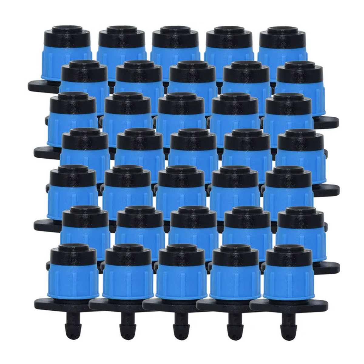 SPRYCLE Mikro-Bewässerungssprinkler Set, 20 Stück, 360 Grad drehbare Düsen in Blau, für Blumengarten und Gewächshaus, passend für 4/7 mm Schläuche - Bild 2