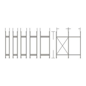 SSI Schäfer Regalrahmen WR 3000 Regalsystem aus Stahl, Tiefe: 50 cm