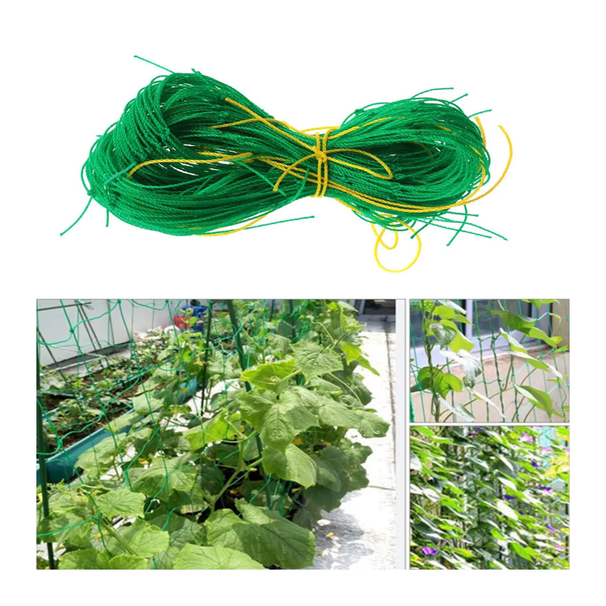 Stabiles Nylon Pflanzen-Gitter zur Unterstützung von Kletterpflanzen wie Luffa, Wein oder Gurken, 1 Stück - Bild 6