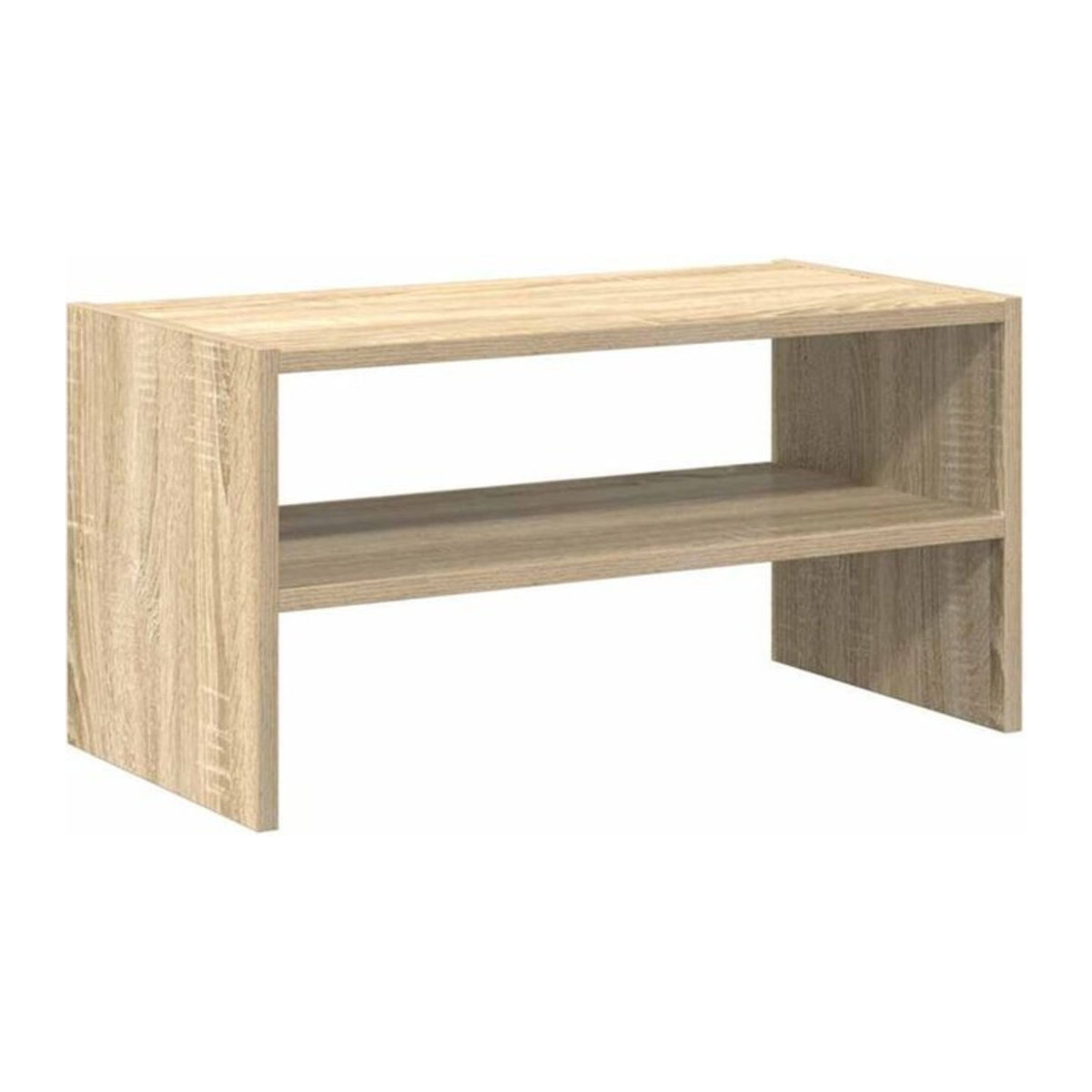 Stapelbares Schuhregal von vidaxl in Sonoma-Eiche Natur, Braun, B/T/H: 60 x 30 x 30,5 cm - Bild 1