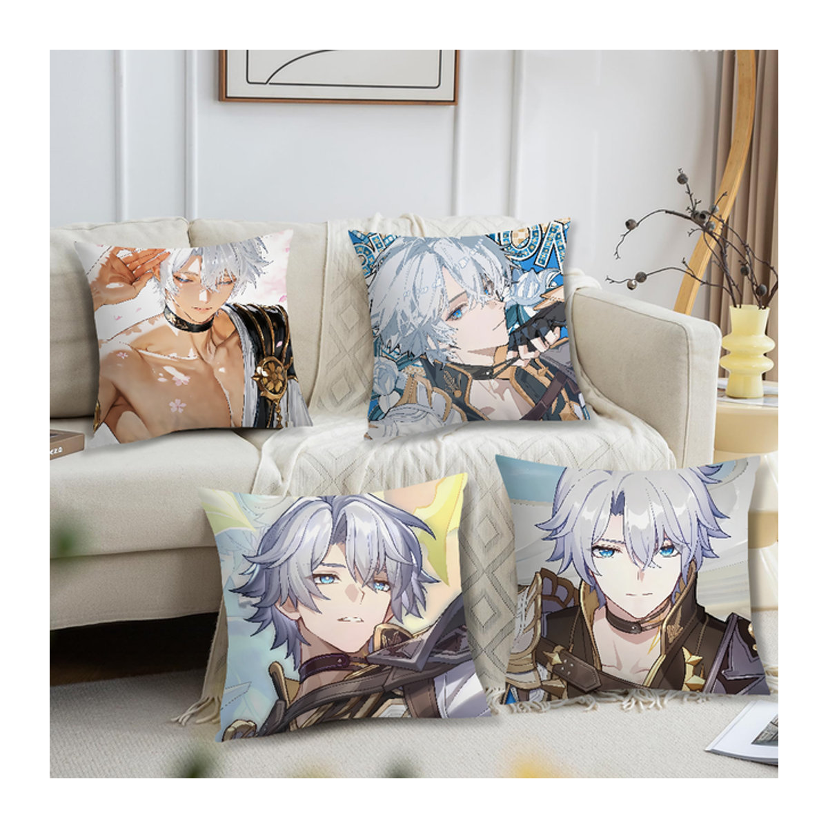 Star Phainon Rail Honkai Kissenbezug für Sofa und Wohnzimmer, mehrfarbig - Bild 1