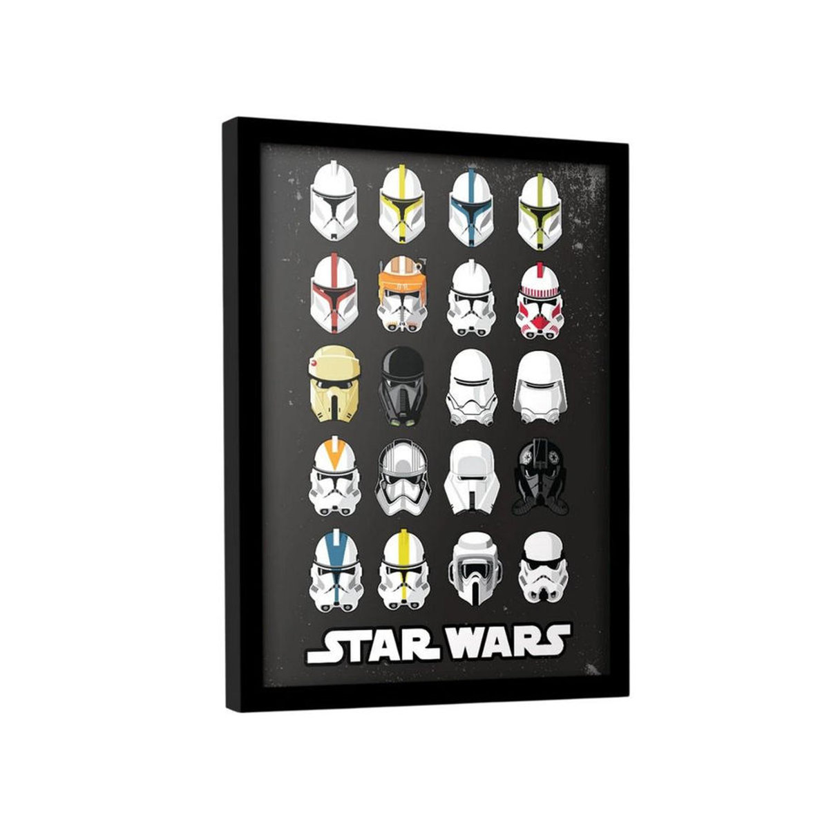 Star Wars Stormtrooper Helm gerahmtes Poster in Schwarz - Bild 2