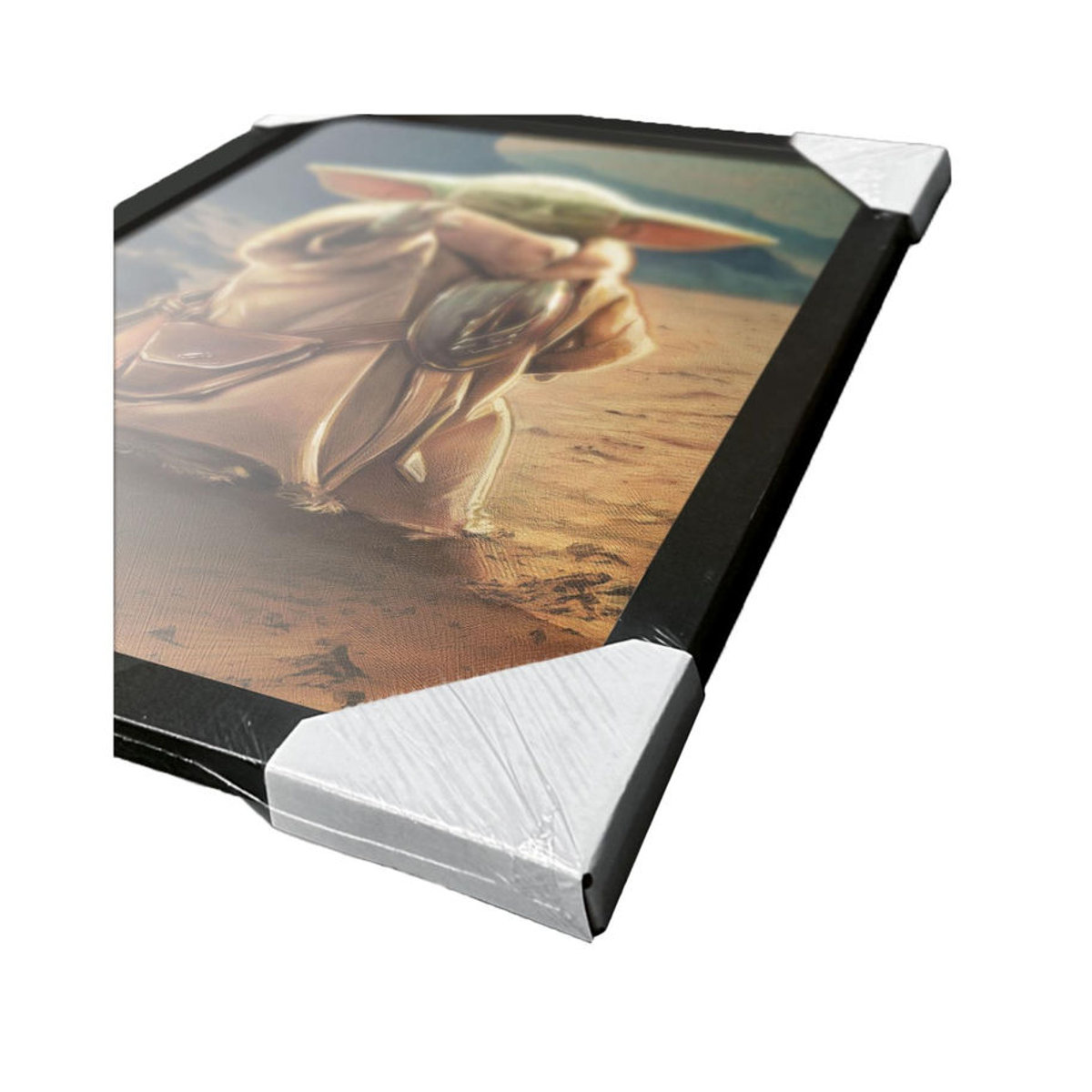 Star Wars: The Mandalorian Grogu gerahmtes Poster im Querformat, mehrfarbig, Breite: 45 cm - Bild 2