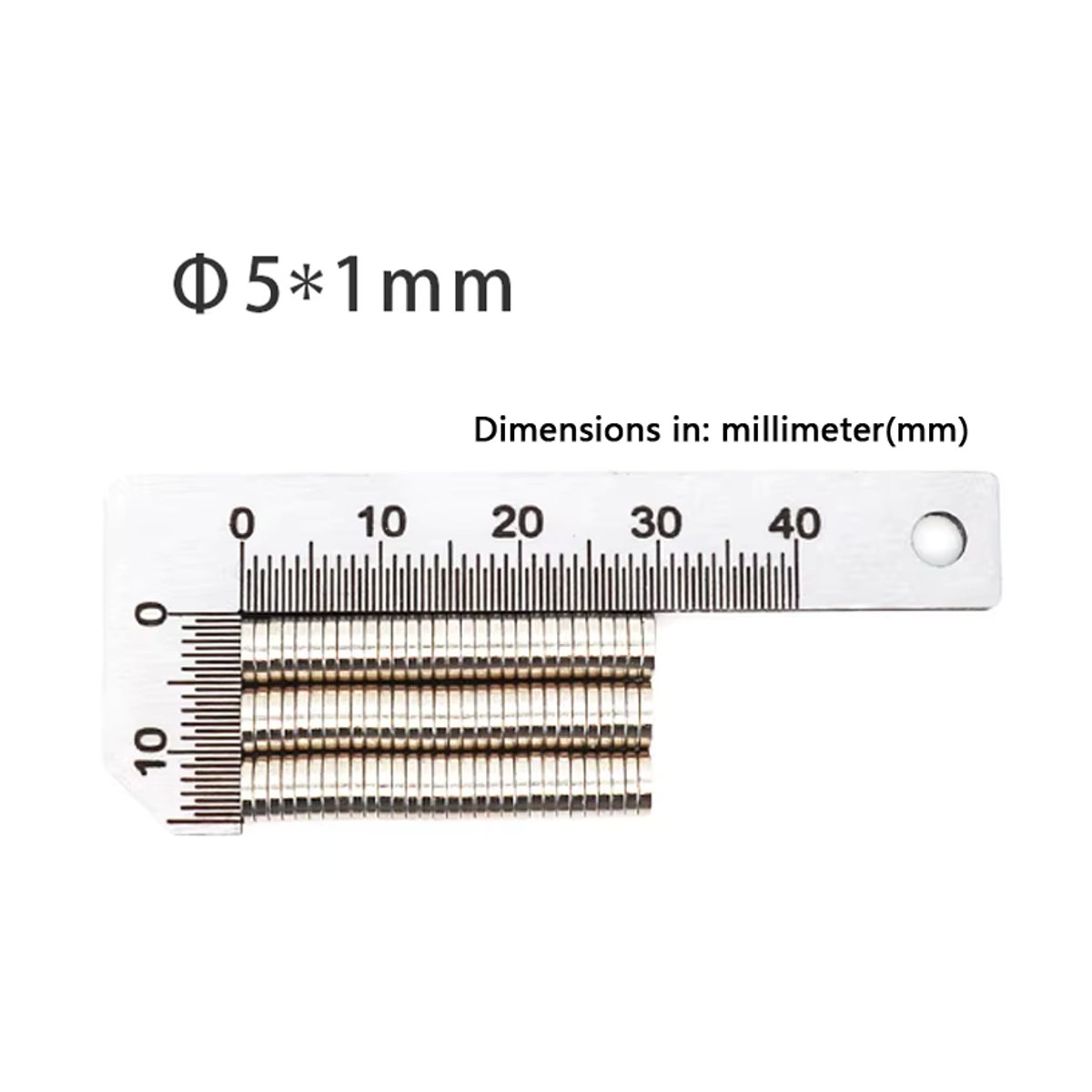 Starke runde Magnete in Silber für Kühlschrank und Büro - Bild 3