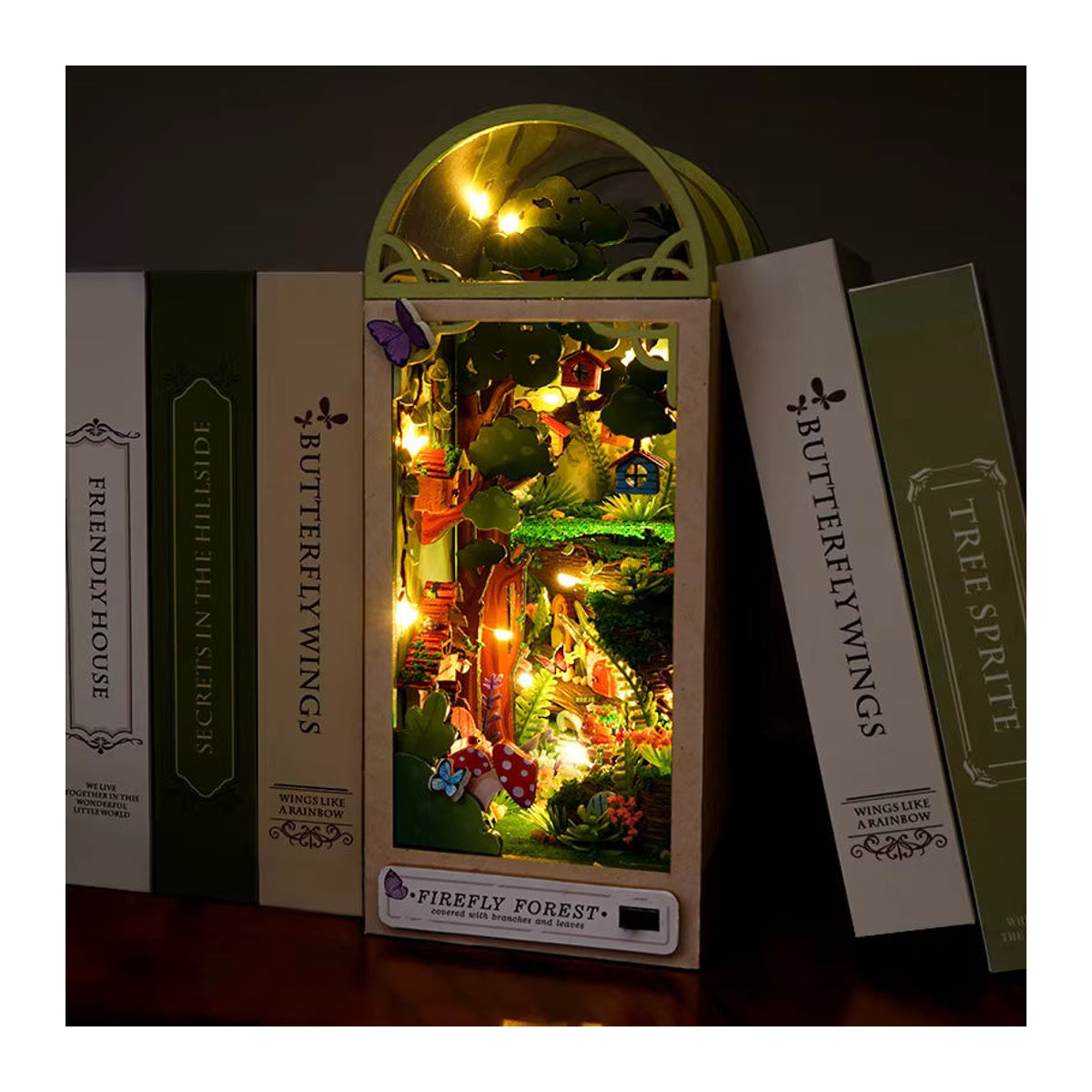 StartCabin DIY Herbst Holz Buch-Eckregal Set für Puppenhäuser und Miniatur-Bücherstützen in Mehrfarbig - Bild 5