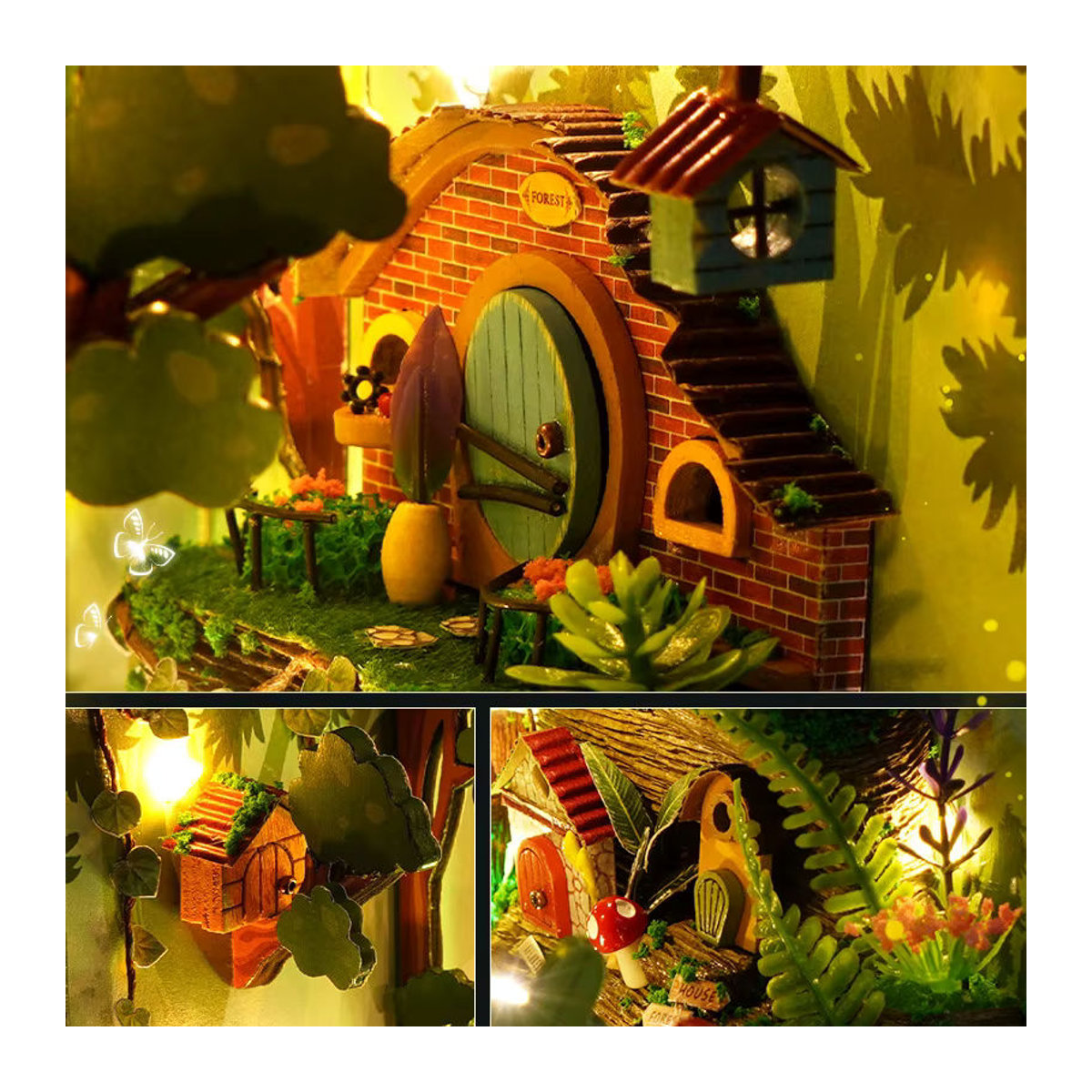 StartCabin DIY Herbst Holz Buch-Eckregal Set für Puppenhäuser und Miniatur-Bücherstützen in Mehrfarbig - Bild 6