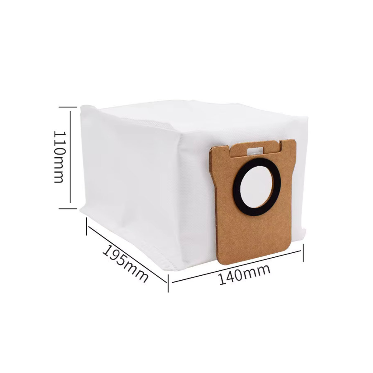 Staubbeutel aus Papier für Xiaomi X10+ B101CN, Dreame L10s Ultra, L20 Ultra und L10 Ultra Roboterstaubsauger in Braun - Bild 2