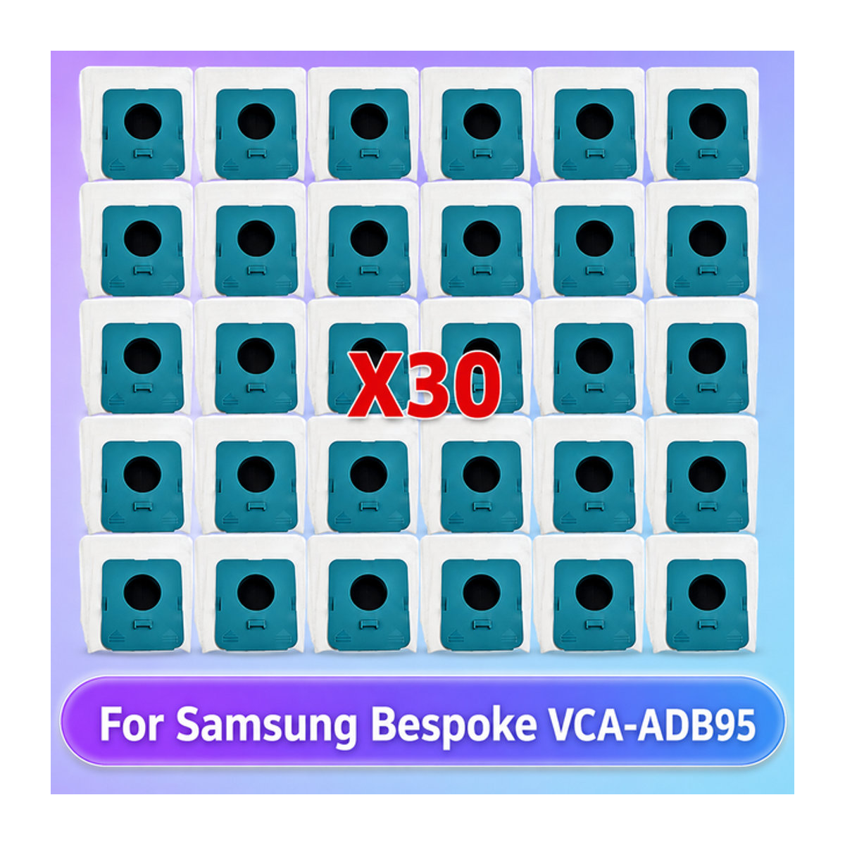 Staubbeutel passend für Samsung Bespoke VCA-ADB95 VS20A95923W VCA-ADB95A DJ67-00906A in Blau - Bild 1