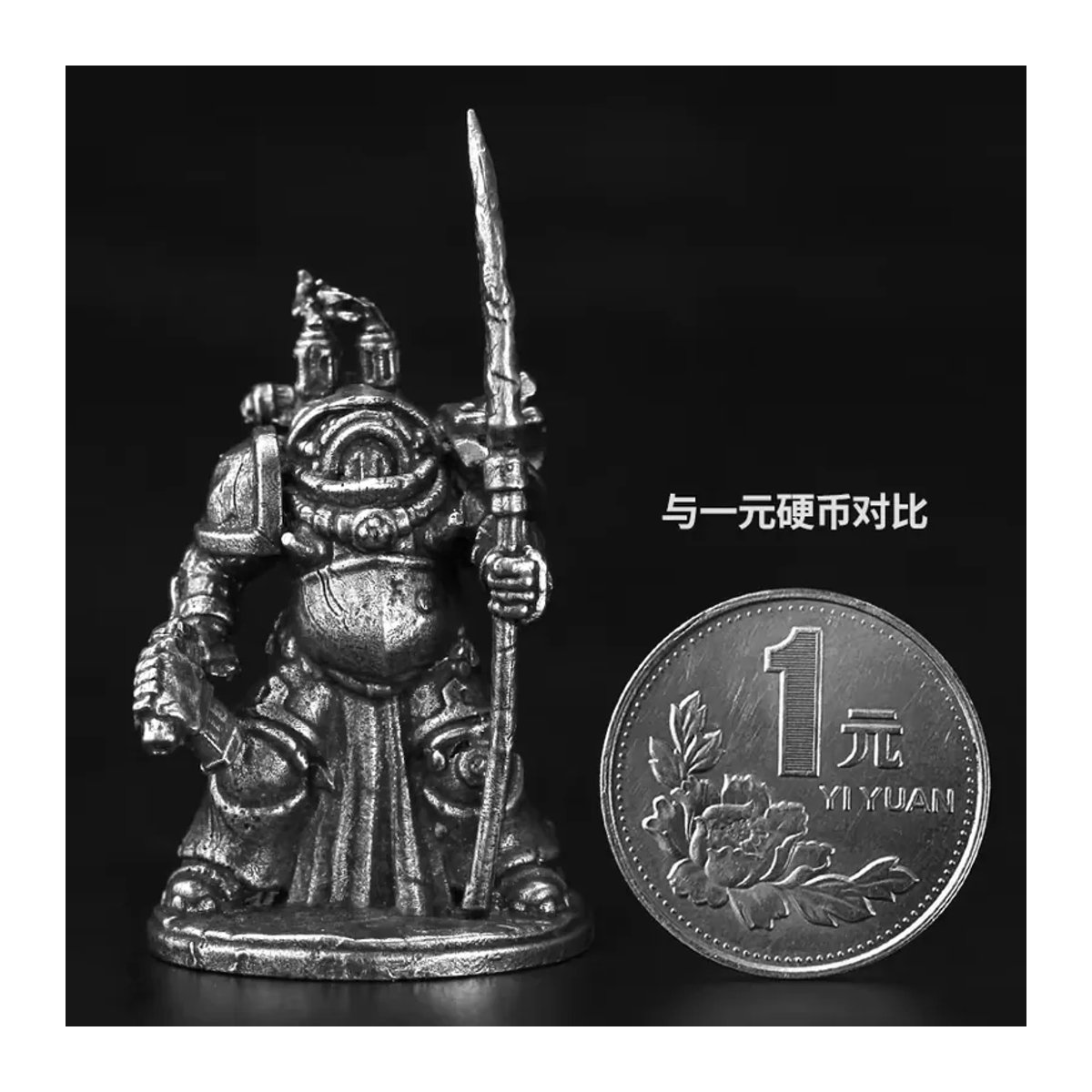 Steampunk Red Pilgrim Soldat Metall Actionfigur in Rot und Silber als Miniatur-Modell für Brettspiele und Dekoration - Bild 3