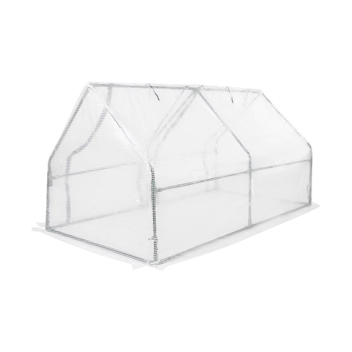 Steepletop Kleines Gewächshaus für Balkon und Tomaten mit Roll-Up-Window, Weiß, B/T/H: 180 x 90 x 90 cm - Bild 2