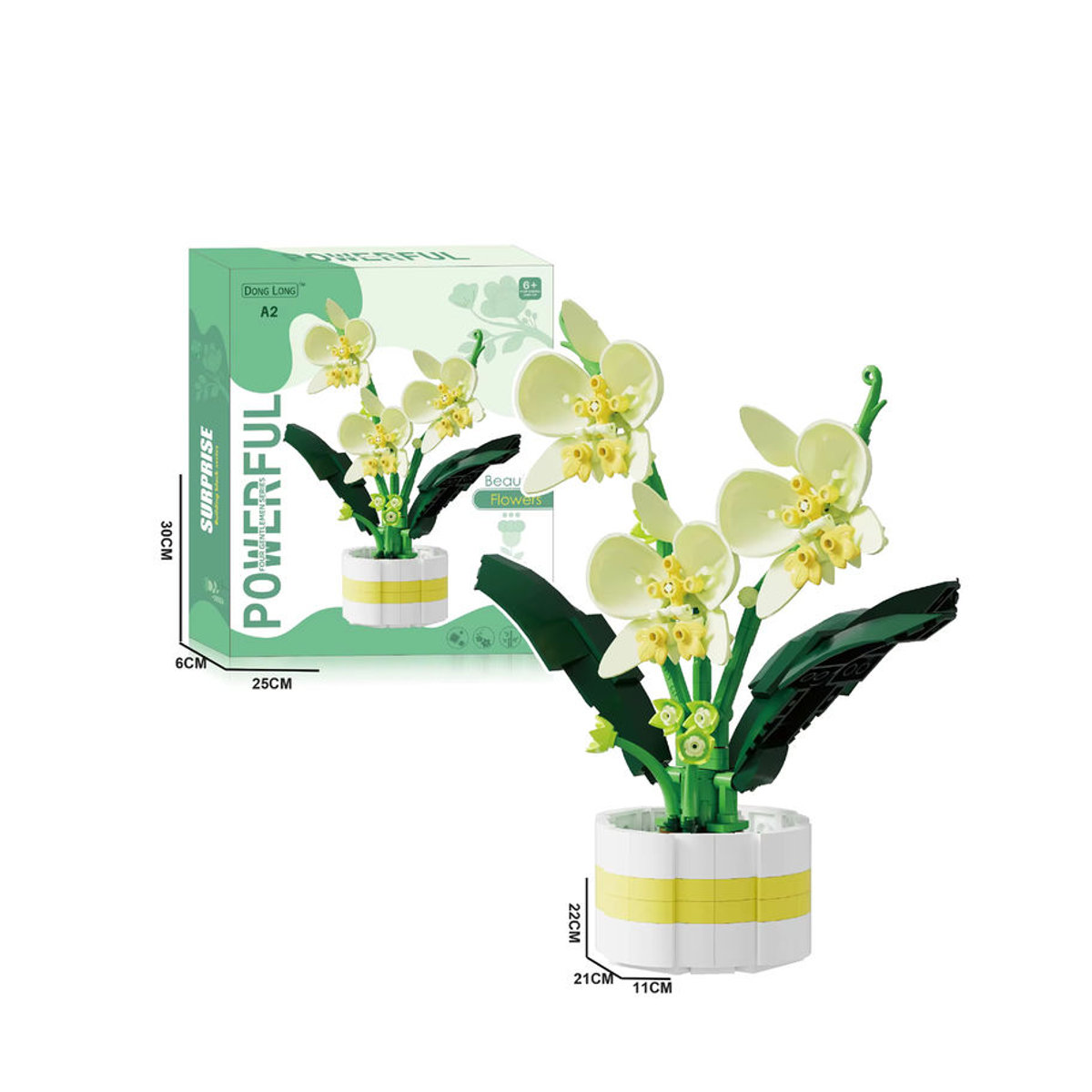 Stemedu Buntes Blumen-Baustein Set als Dekorative Pflanze aus Kunststoff für Kinder - Bild 2