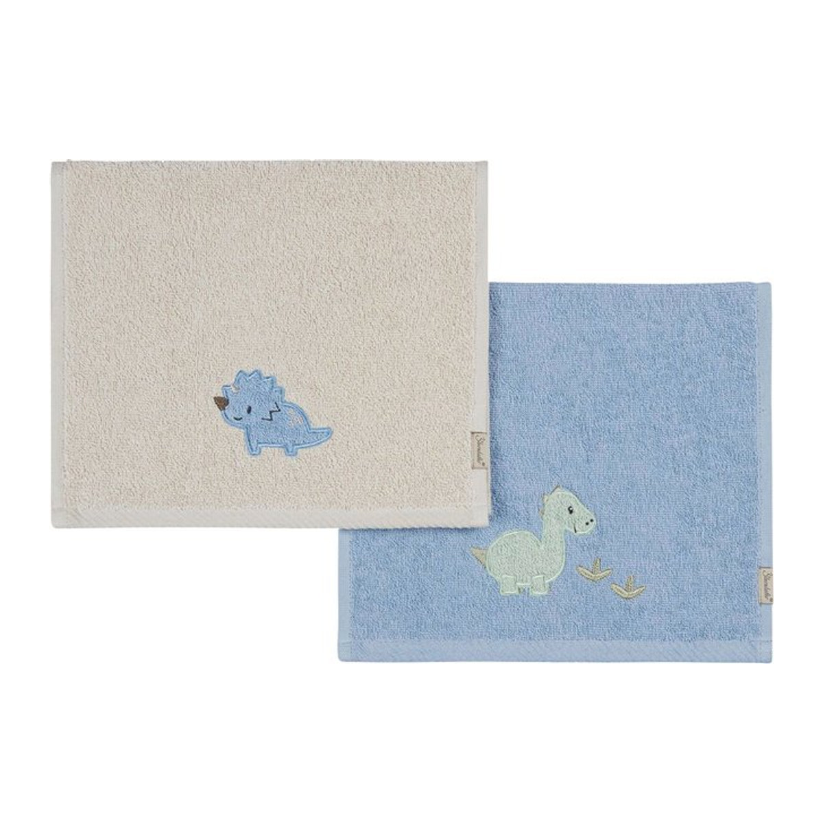Sterntaler 2er-Pack Kinderhandtücher blau und beige, B/H: 50 x 30 cm - Bild 1