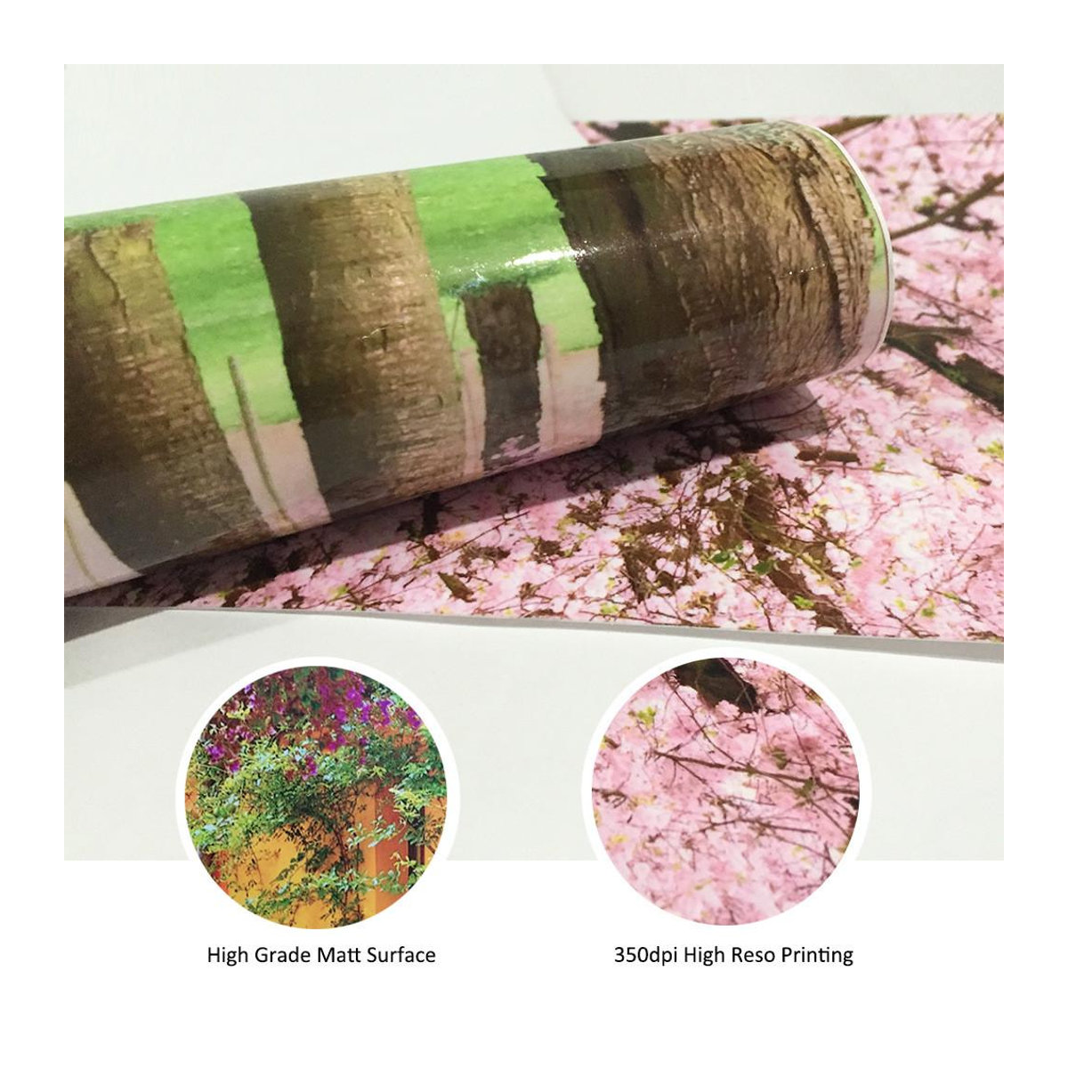 Sticker House Selbstklebender Wandsticker mit floralem Frühling Design, Mehrfarbig, B: 40 cm, H: 120 cm - Bild 1