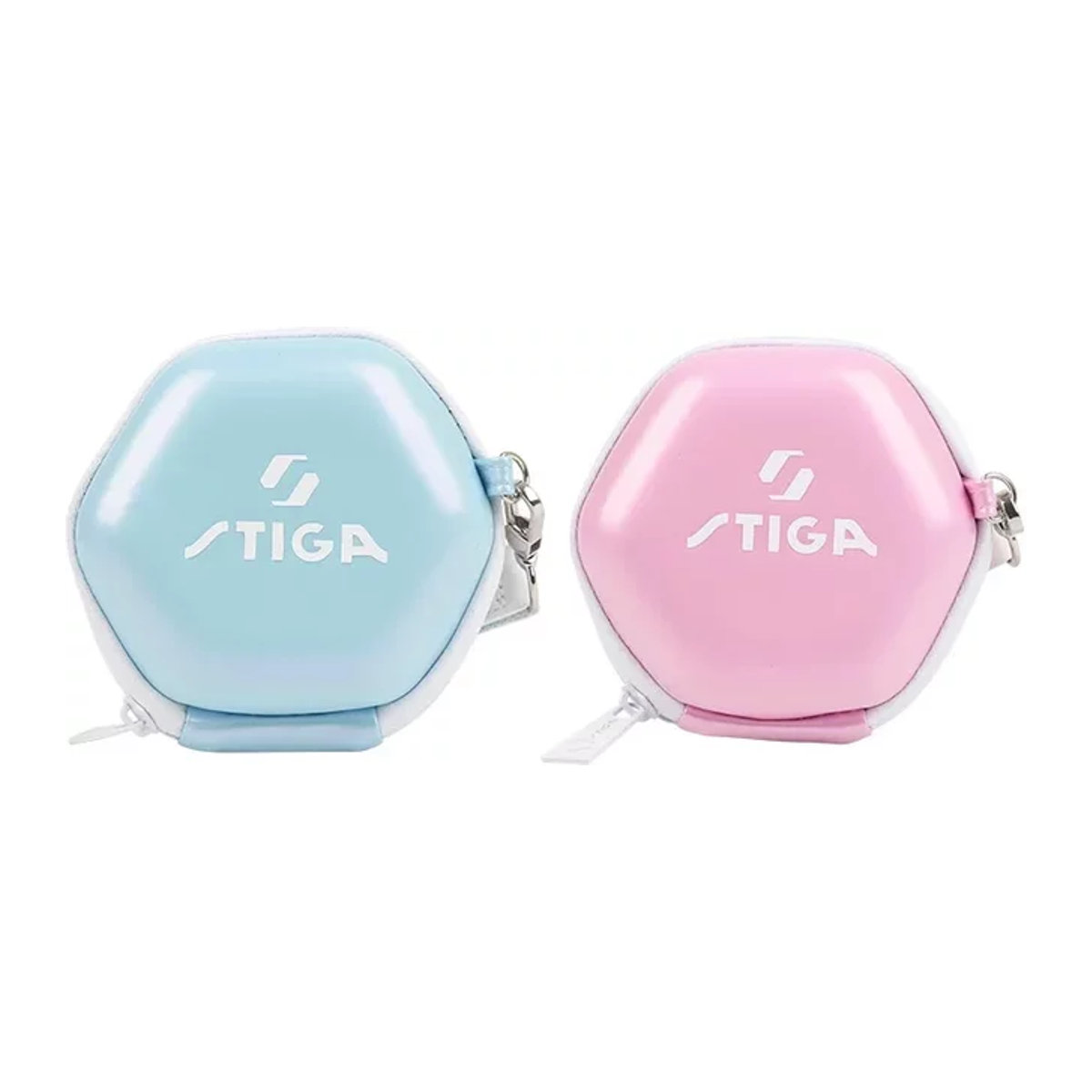 Stiga Tischtennis Ballbox tragbare Aufbewahrungsbox für 4 Tischtennisbälle in Rosa oder Blau - Bild 1