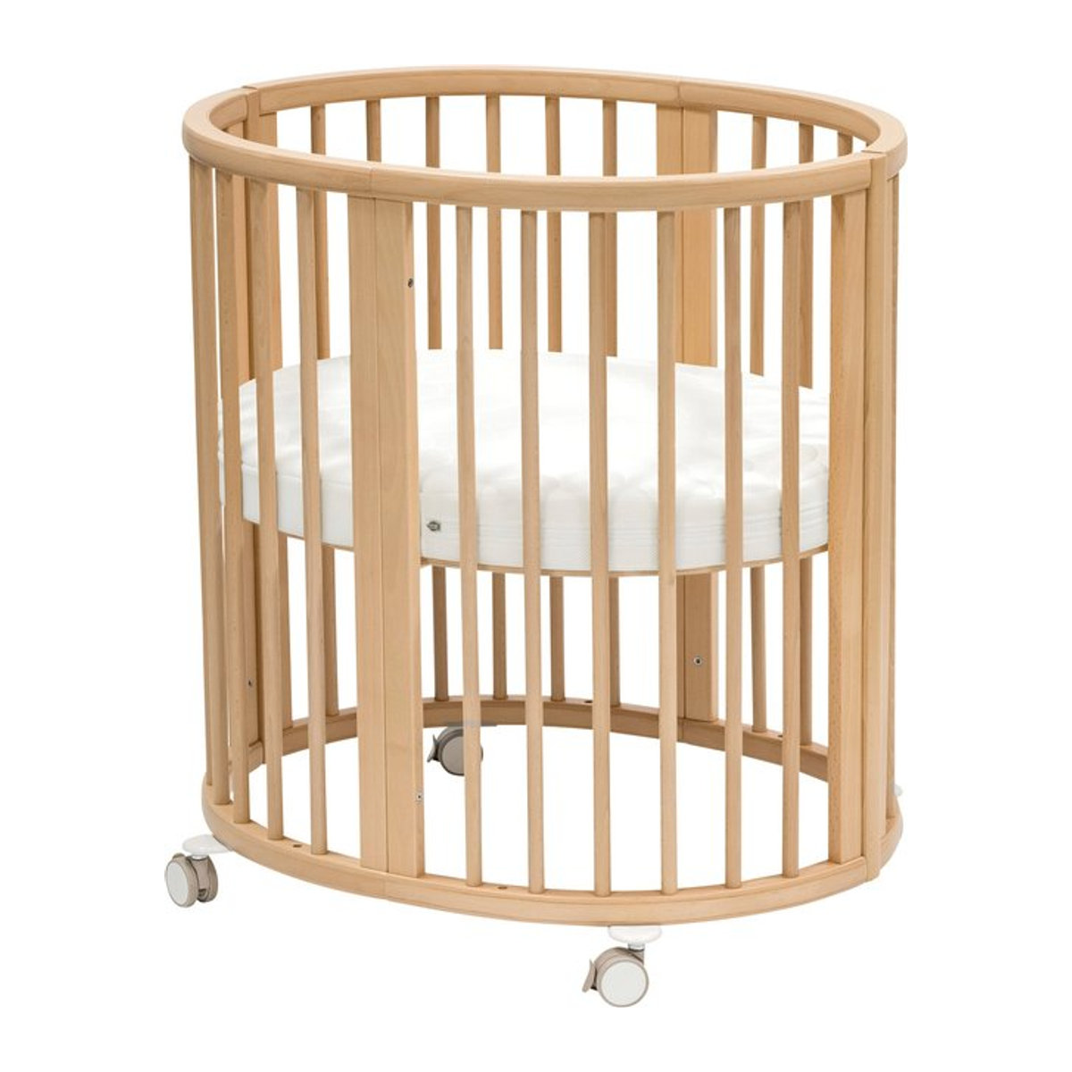 Stokke Sleepi Mini Bundle Babybett aus Buche Natur inklusive Matratze und Spannbetttuch - Bild 1