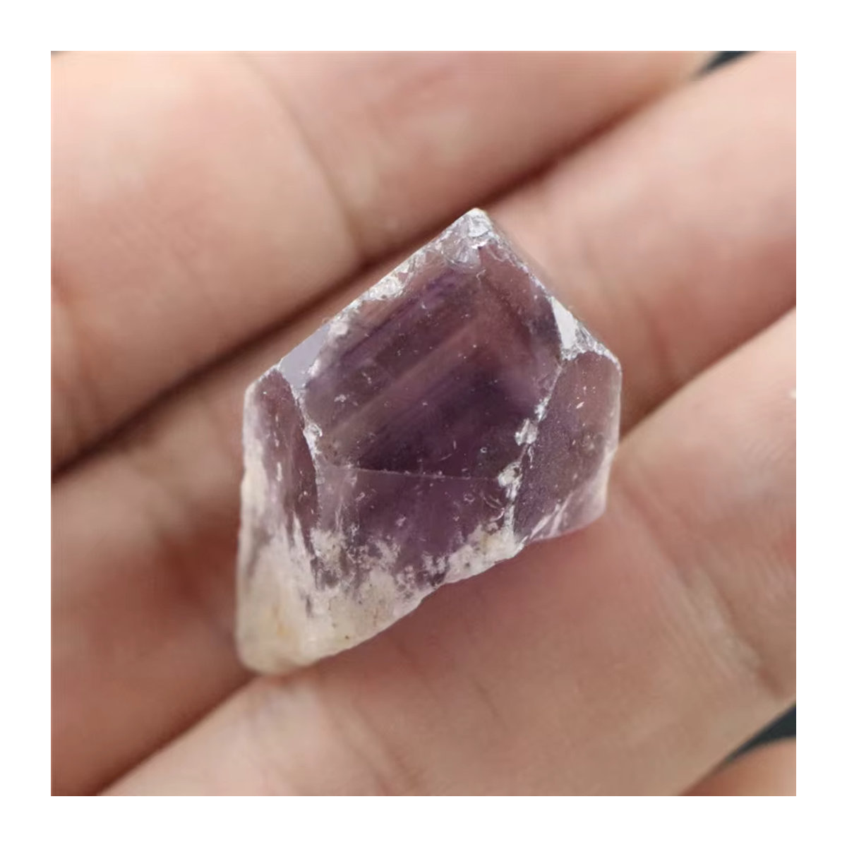 Stone Brothers Amethyst Kristall Chips lila, 100 g unregelmäßige getrommelte Steine für Schmuckherstellung und Dekoration - Bild 4