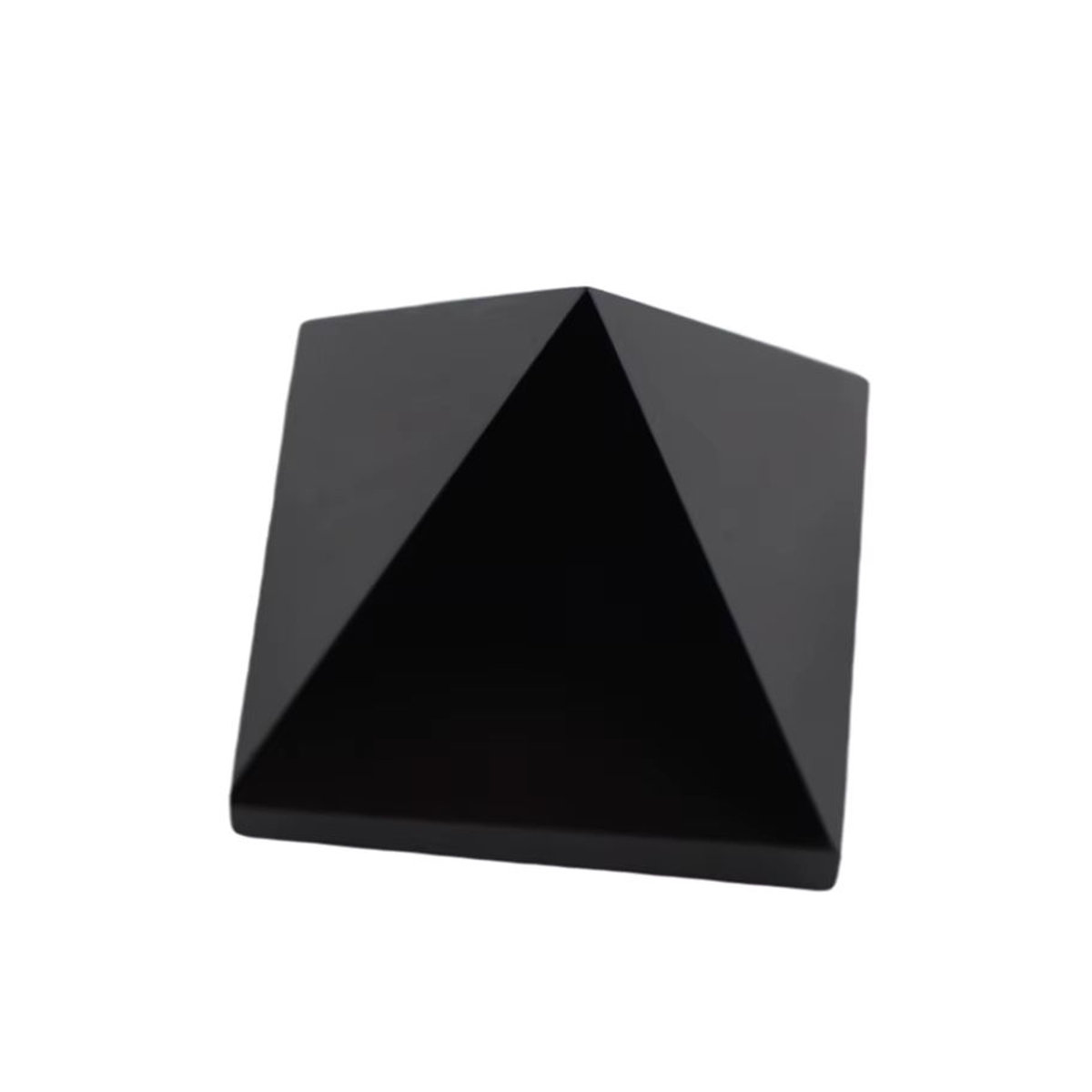 Stone Brothers Heilende Pyramide aus schwarzem natürlichem Obsidian Quarz zur Dekoration für dein Zuhause oder dein Büro - Bild 3
