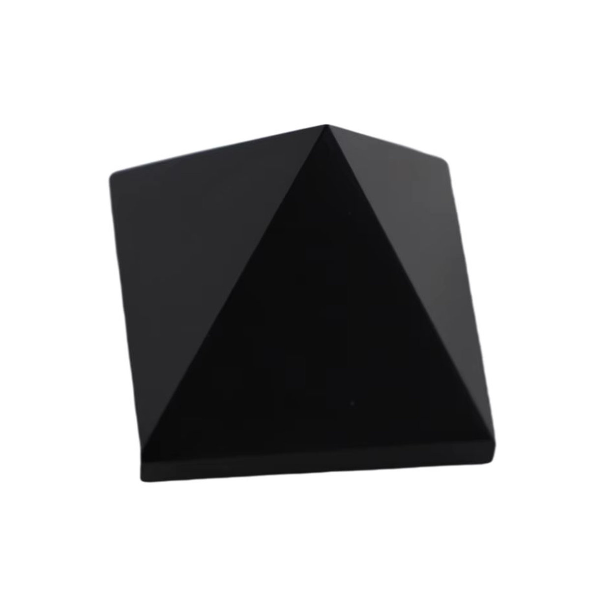 Stone Brothers Heilende Pyramide aus schwarzem natürlichem Obsidian Quarz zur Dekoration für dein Zuhause oder dein Büro - Bild 4