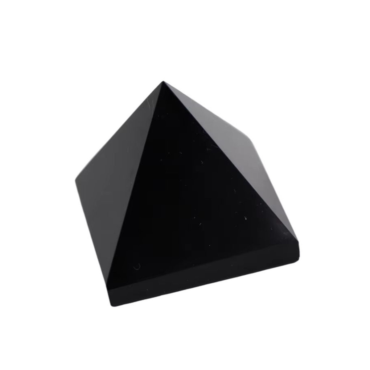 Stone Brothers Heilende Pyramide aus schwarzem natürlichem Obsidian Quarz zur Dekoration für dein Zuhause oder dein Büro - Bild 6