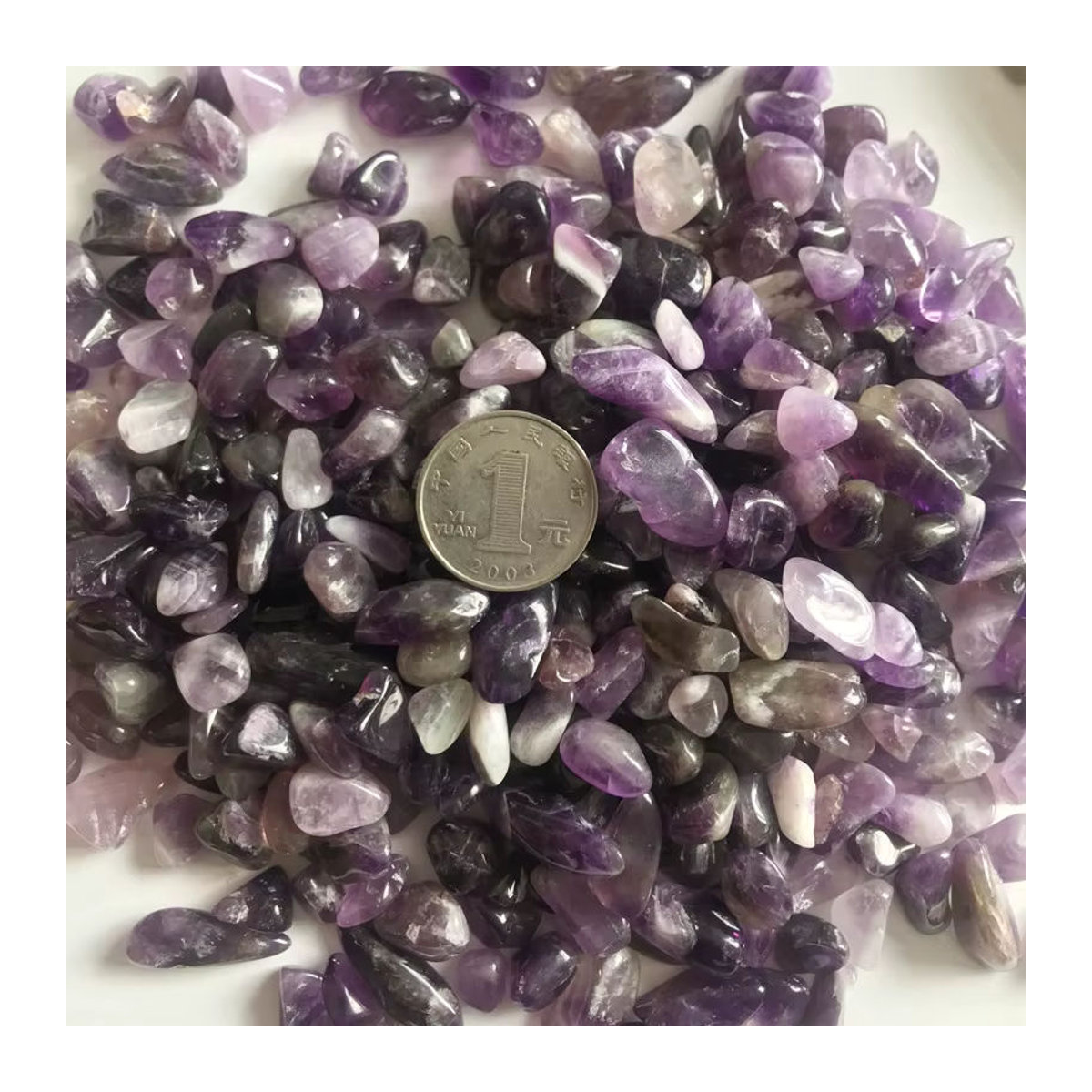 STONE BROTHERS Natürlicher Amethyst Pulver in Lila, 5-8mm Kristallkies zur Dekoration von Aquarium und Bonsai, 100g - Bild 2