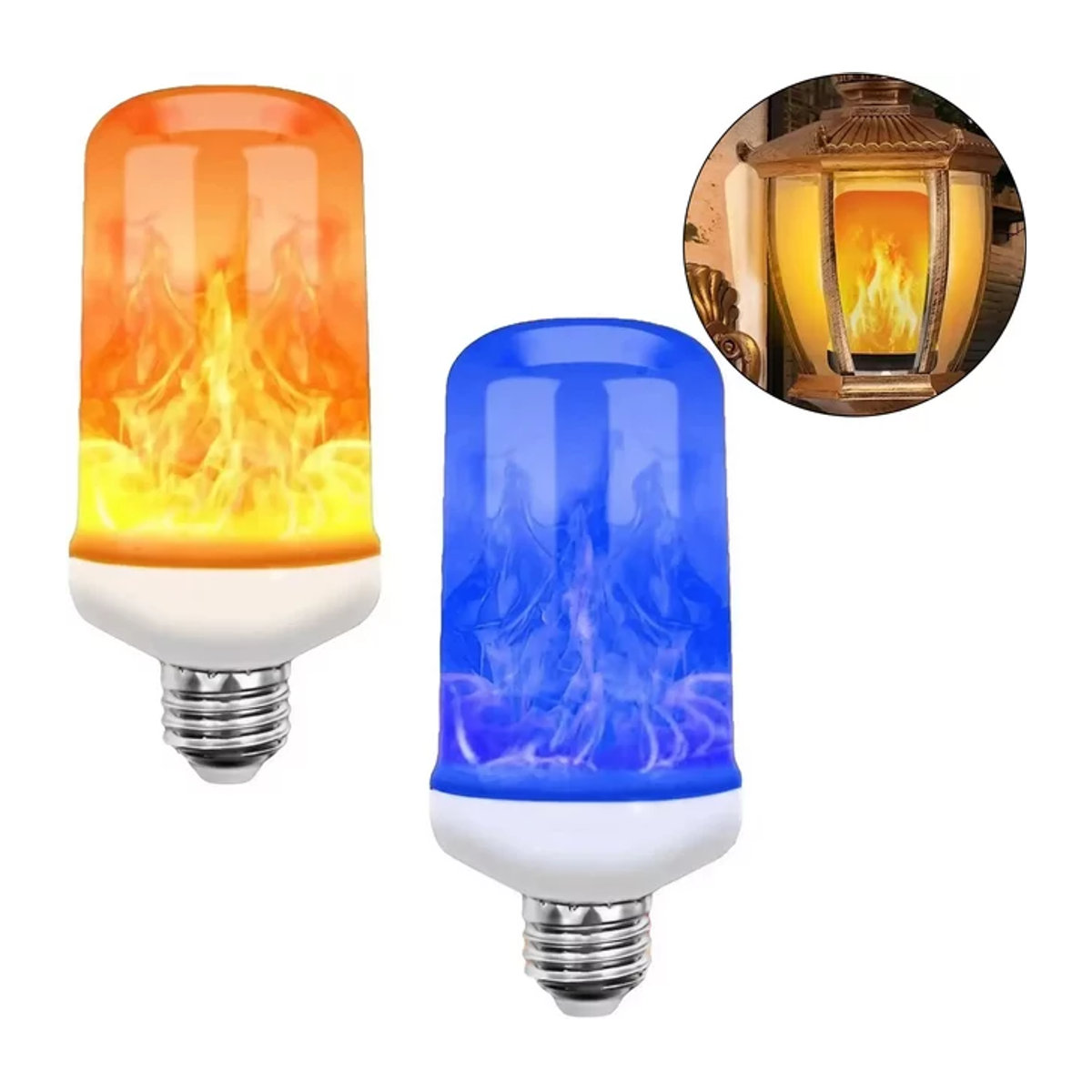 Stonego LED Flammen Effekt Licht mit E27 Sockel 5W in Bunt - Bild 1