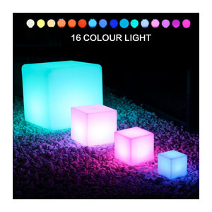 STONEGO RGB LED Würfellicht – Wasserdichte wiederaufladbare Tischlampe in Bunt für kreative Atmosphäre