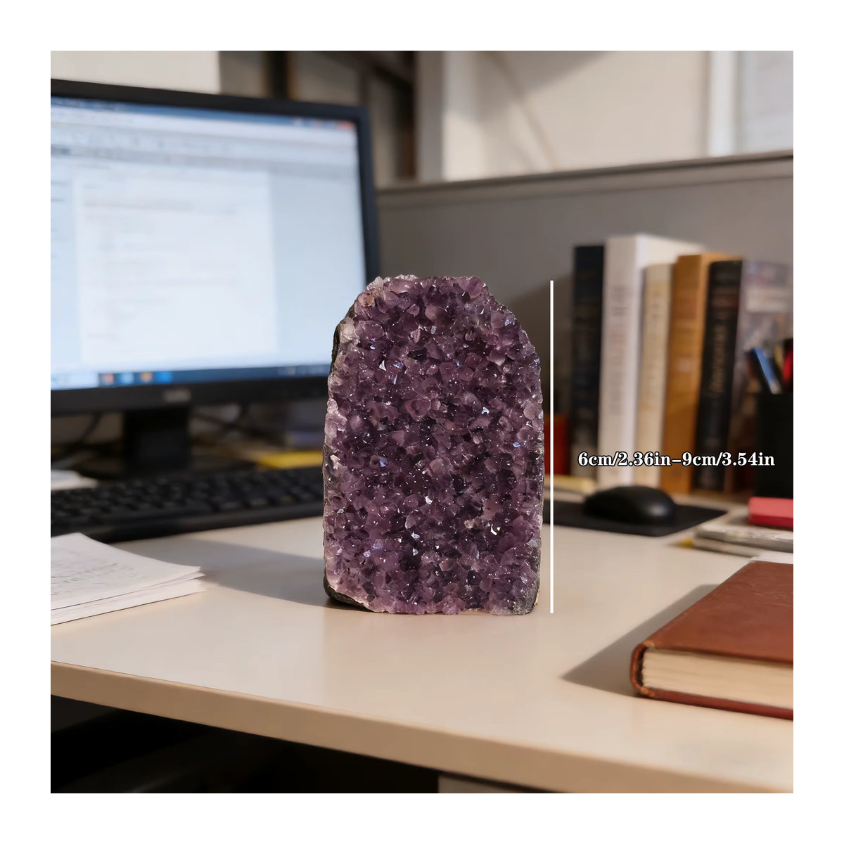 Stonehaven Natürlicher Brasilianischer Amethyst-Kristallcluster in Lila als dekoratives Ornament für dein Feng Shui und deine Atmosphäre - Bild 2