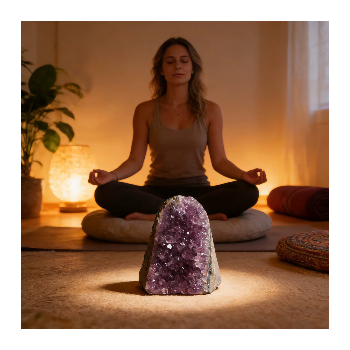 Stonehaven Natürlicher Brasilianischer Amethyst-Kristallcluster in Lila als dekoratives Ornament für dein Feng Shui und deine Atmosphäre - Bild 6