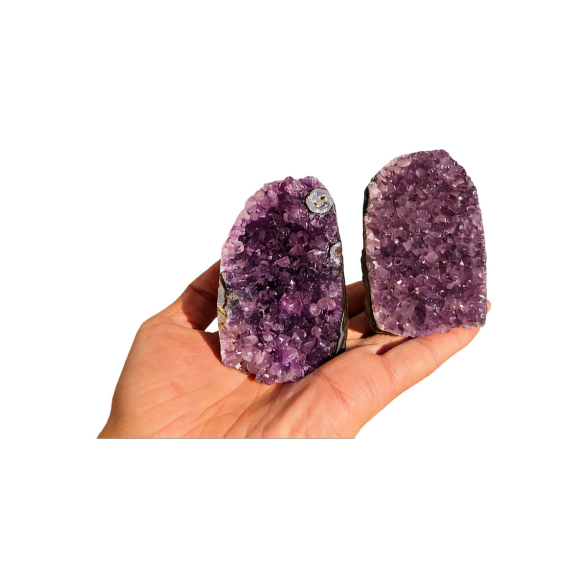 Stonehaven Natürlicher Brasilianischer Amethyst-Kristallcluster in Lila als dekoratives Ornament für dein Feng Shui und deine Atmosphäre - Bild 7