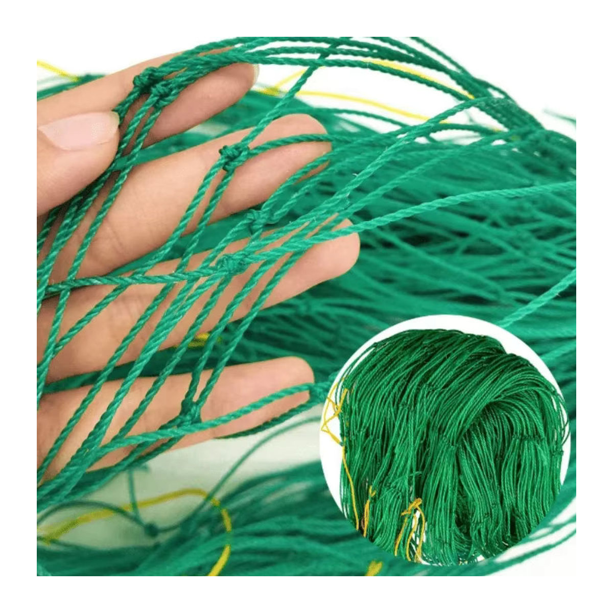 Strapazierfähiges Gartengurkennetz aus grünem Polyester als Kletternetz für Pflanzen wie Tomaten und Trauben - Bild 2