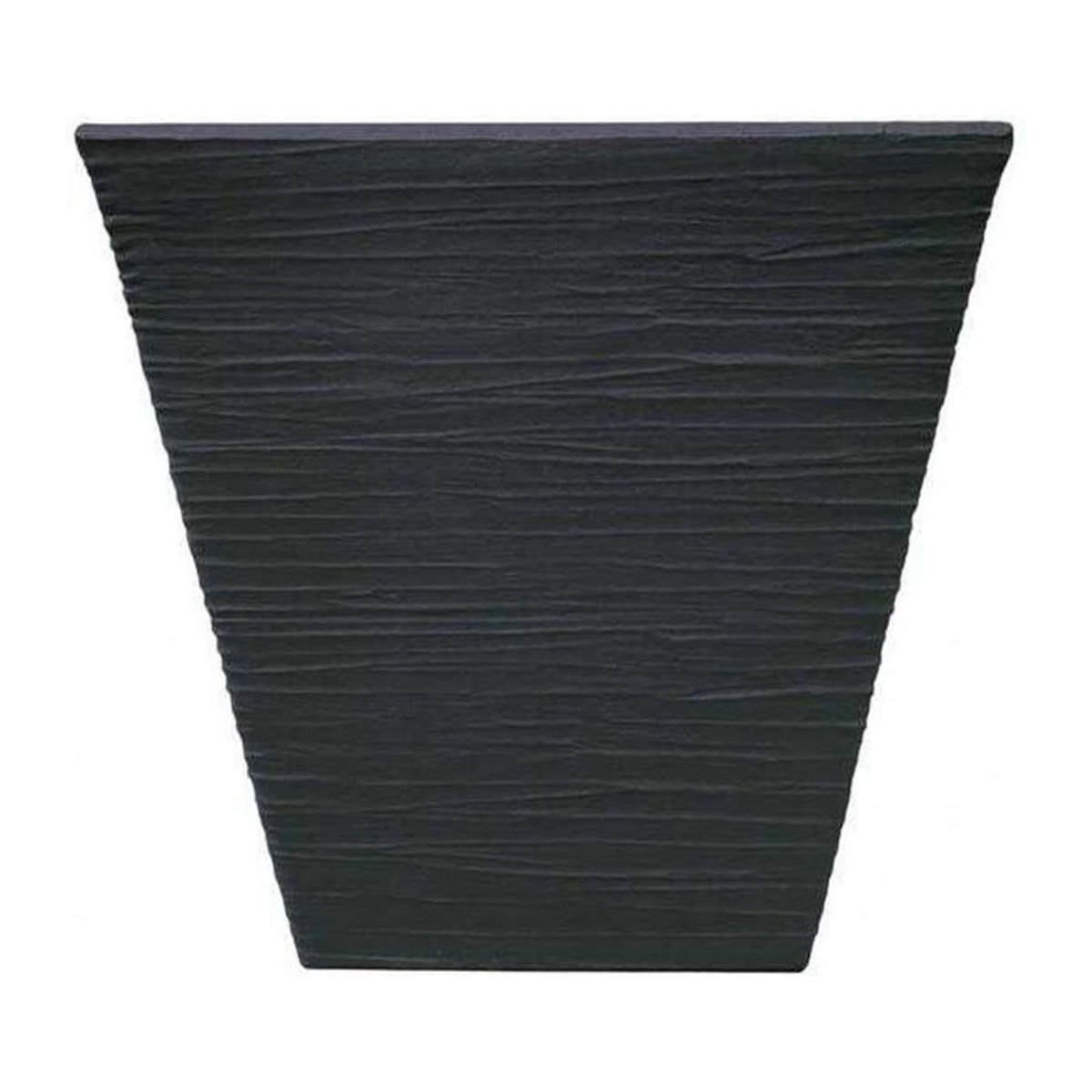 Strata Verona Konisch Quadratischer Pflanzkübel aus Kunststoff in Anthrazit, Durchmesser: 34 cm - Bild 1