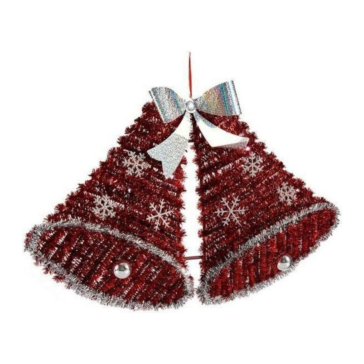 Sublime Market Connect Weihnachts-Hängeornament Glocken mit LED-Licht in Rot und Weiß, B/T/H: 30,8 x 5,4 x 50,5 cm - Bild 1