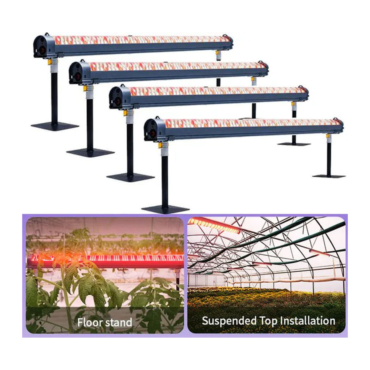 SUFEMOTEC LED-Pflanzenlampe 120W mit Vollspektrum und Fernrot aus Aluminium für das Wachstum und die Blüte in Gewächszelten und Indoor-Anwendungen - Bild 1