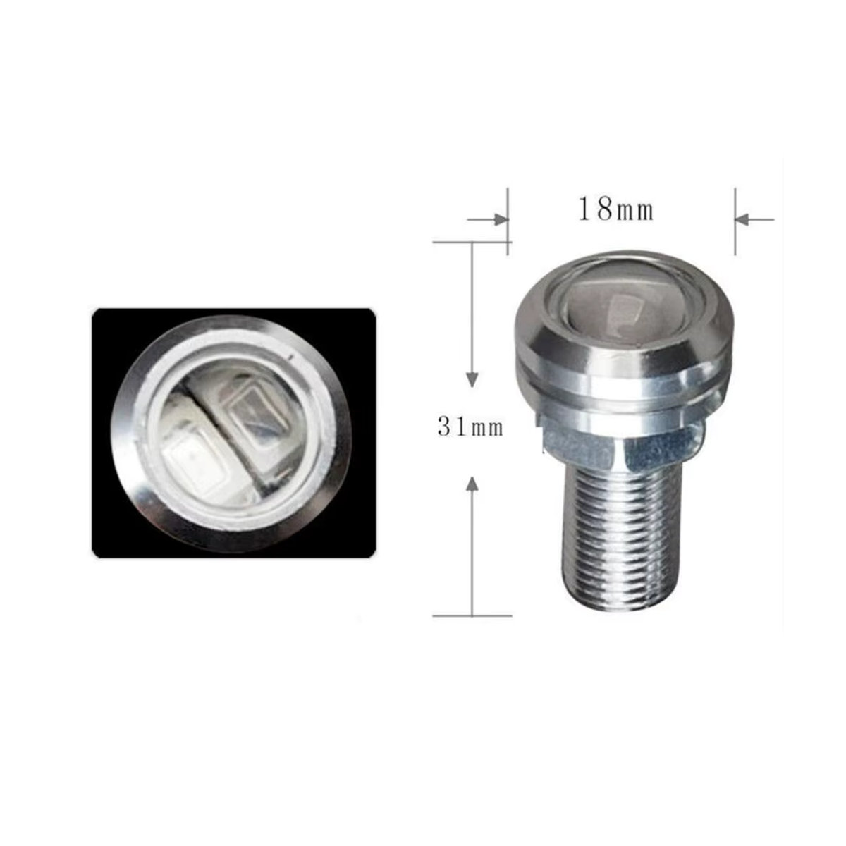 SUITU 4er Set Blaue LED Boot Licht Silber Wasserdicht und Staubgeschützt Unterwasser Runde LED Rücklicht für Sea-Doo GTX und WaveRunner 12V 3W - Bild 5