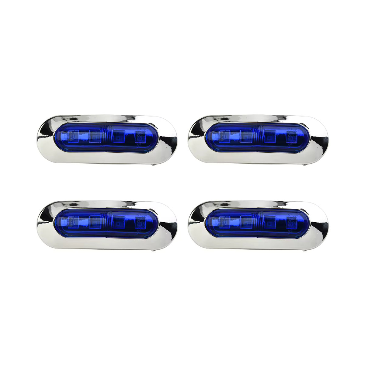 SUITU 4er Set Marine Boot Lichter mit 4 blauen LED Courtesy Lampen für Kabine Deck und Treppen als Yacht und Auto Zubehör - Bild 3