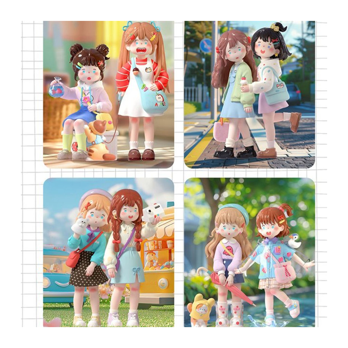 SUKI My Friends Serie Blind Box Mystery Box Kawaii Figuren zur Dekoration in Mehrfarbig - Bild 1