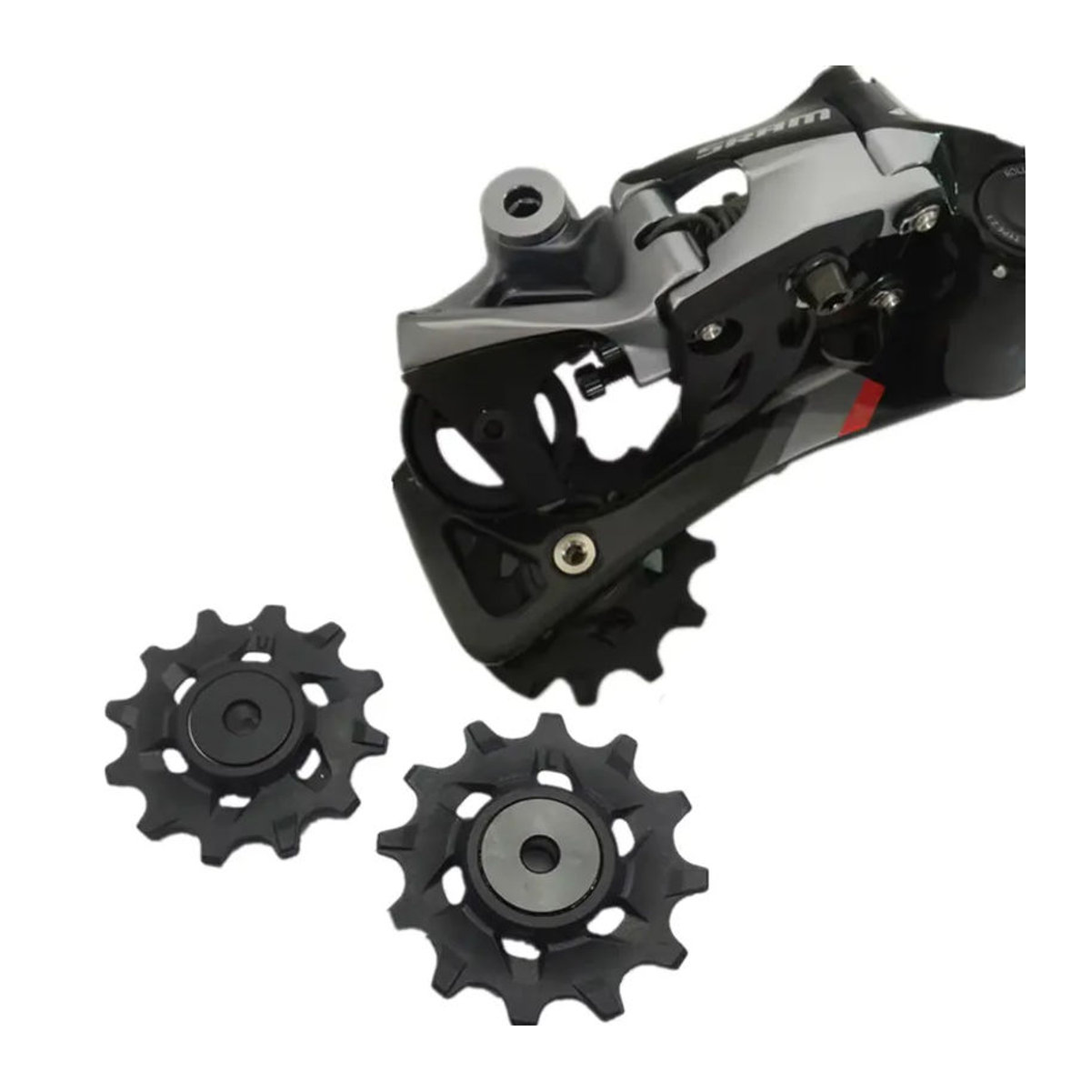 SUKOU Fahrrad Jockey Force Rival CX1 Schaltwerk Reparatur Kit für Sram AXS 11S/12S in Rot und Schwarz - Bild 2