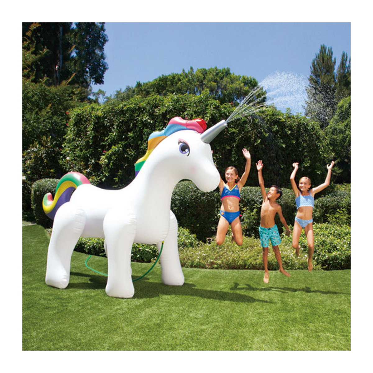 SUMMER WAVES Wassersprinkler Einhorn, Multicolor und Weiss, B/H/L: 127 x 284 x 211 cm - Bild 3
