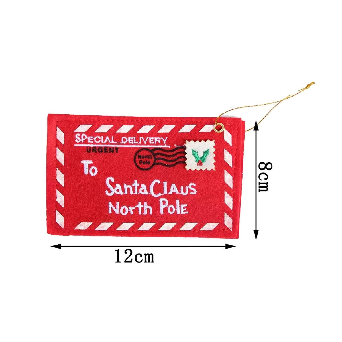 Suncolourful Weihnachtliche Papier-Umschläge mit Weihnachtsmann-Motiv in Rot für Kartenhalter und Dekoration, 5 Stück - Bild 3