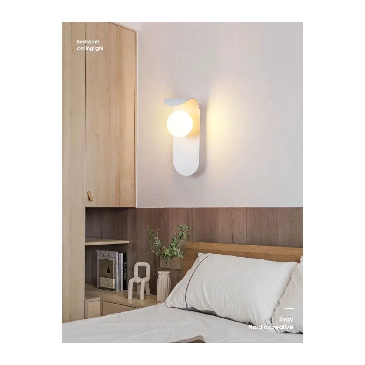SUNMEIYI LED Wandleuchte mit Glaskugel und 9 W G9-Leuchtmittel für Schlafzimmer und Wohnzimmer in Bunt - Bild 4