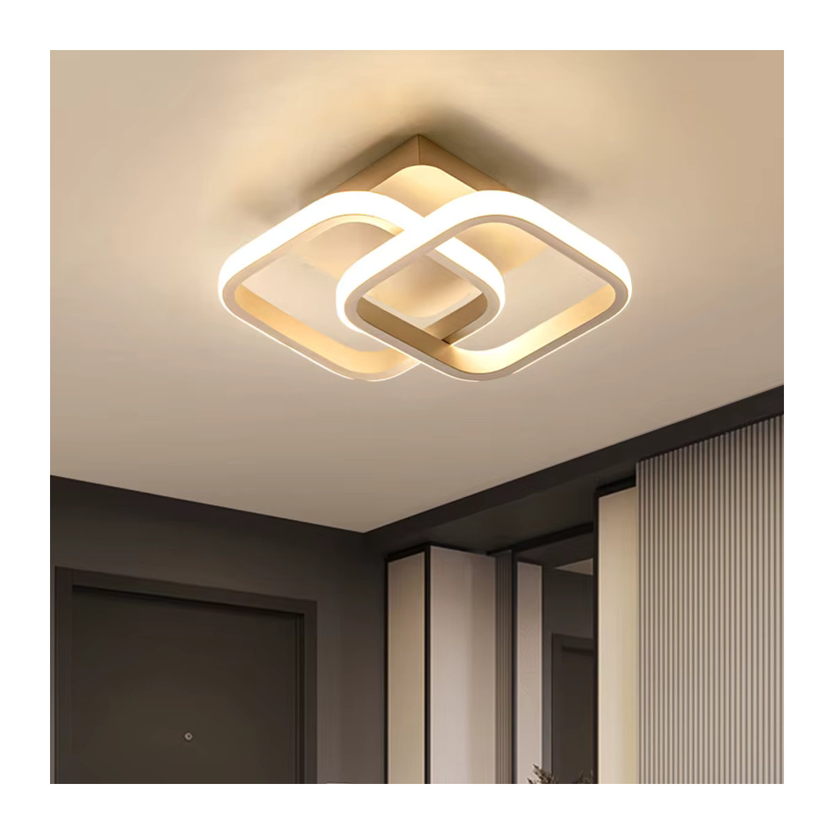 SUNMEIYI Moderne LED Deckenlampe in Weiß mit dreifarbiger Beleuchtung für Schlafzimmer und Restaurant - Bild 2