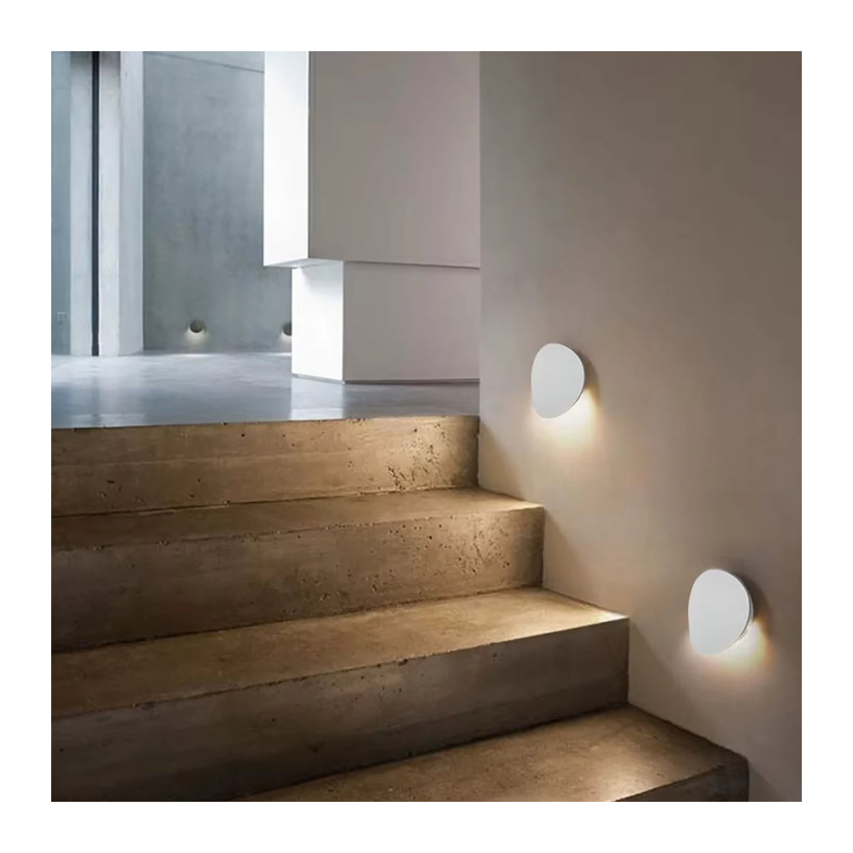 SUNMEIYI Moderne LED Wandleuchte aus Aluminium in Weiß, IP66 Wasserdicht, 7W Außenbeleuchtung für Garten und Balkon - Bild 4