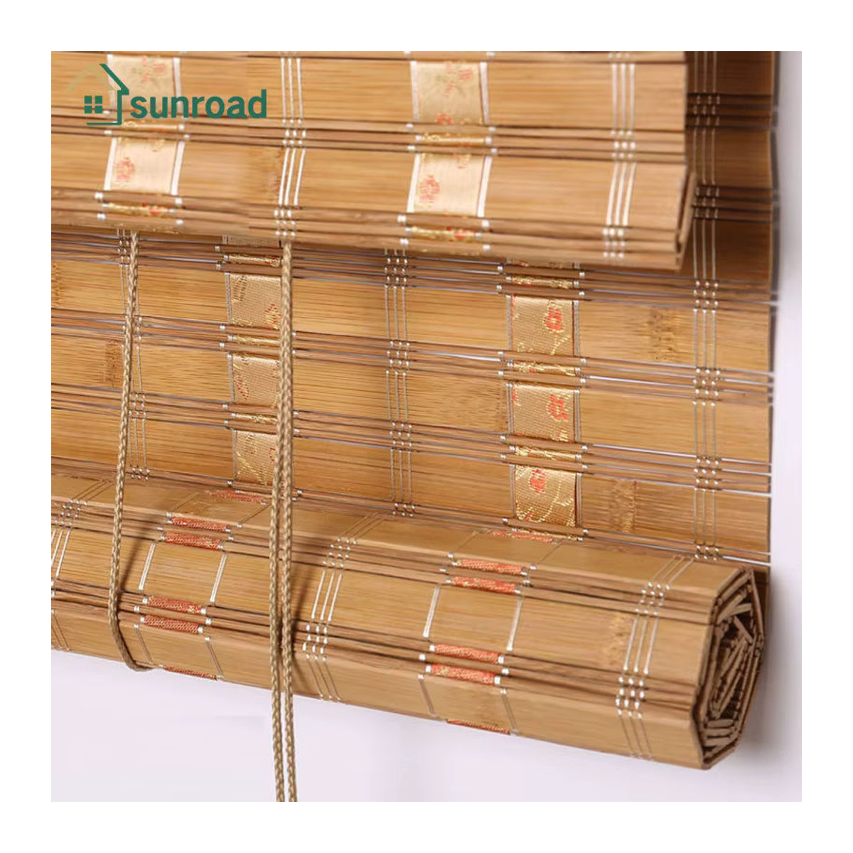 Sunroad Bambus-Rollos Natur als maßgefertigter Sonnenschutz für Fenster, Türen oder Balkon zur Dekoration - Bild 4