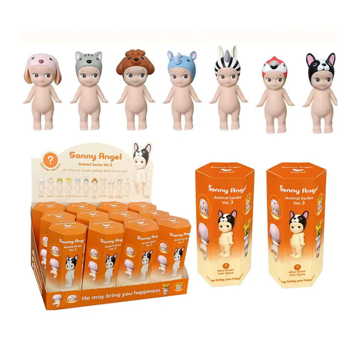 Sunshine Angel Blind Box Bandai Engel Tier-Standfiguren Mini Anime Modell Puppen aus Kunststoff in Mehrfarbig - Bild 3