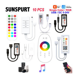 SUNSPURT Tuya Smart RGB LED Lichtstreifen mit App-Steuerung und Fernbedienung, kompatibel mit Alexa und Google Home, Bunt