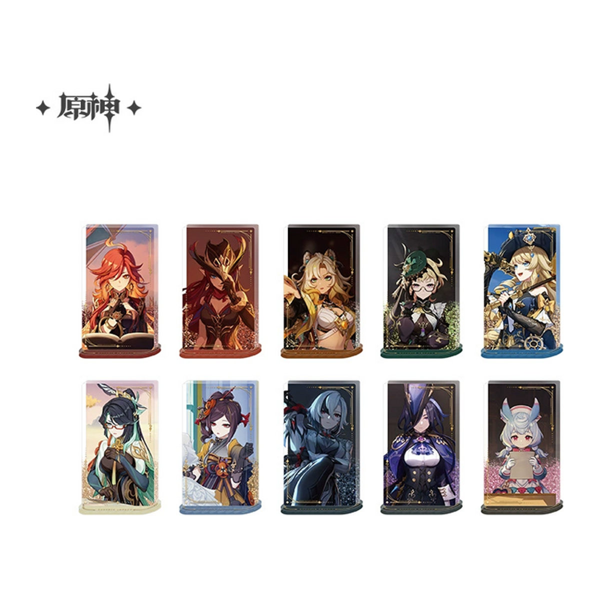 Sunsyea Genshin Impact Offizielles miHoYo Merch PV-Themenserie Acryl-Treibsand-Desktop-Ornament, mehrfarbig - Bild 1
