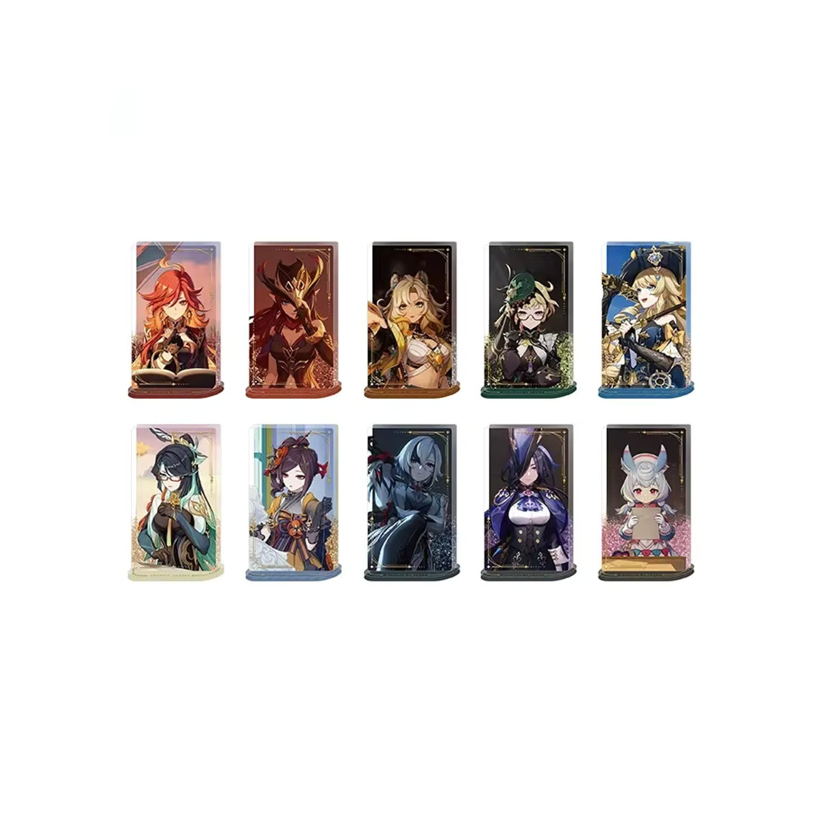 Sunsyea Genshin Impact Offizielles miHoYo Merch PV-Themenserie Acryl-Treibsand-Desktop-Ornament, mehrfarbig - Bild 3