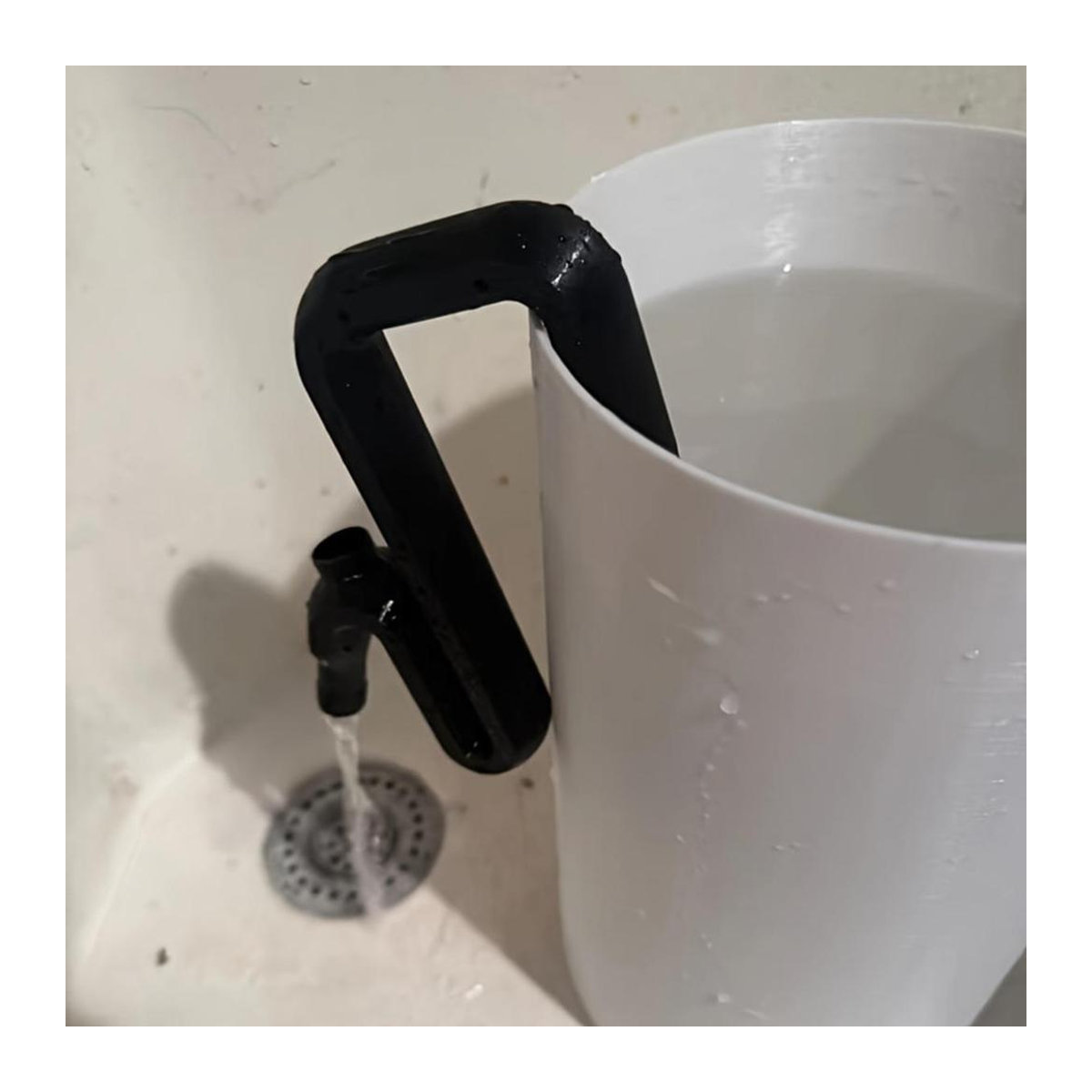 Super Lucky Market Regenwasser-Umleitungs- und Überlauf-Set mit selbstansaugendem Siphon-Schlauch in Schwarz - Bild 5