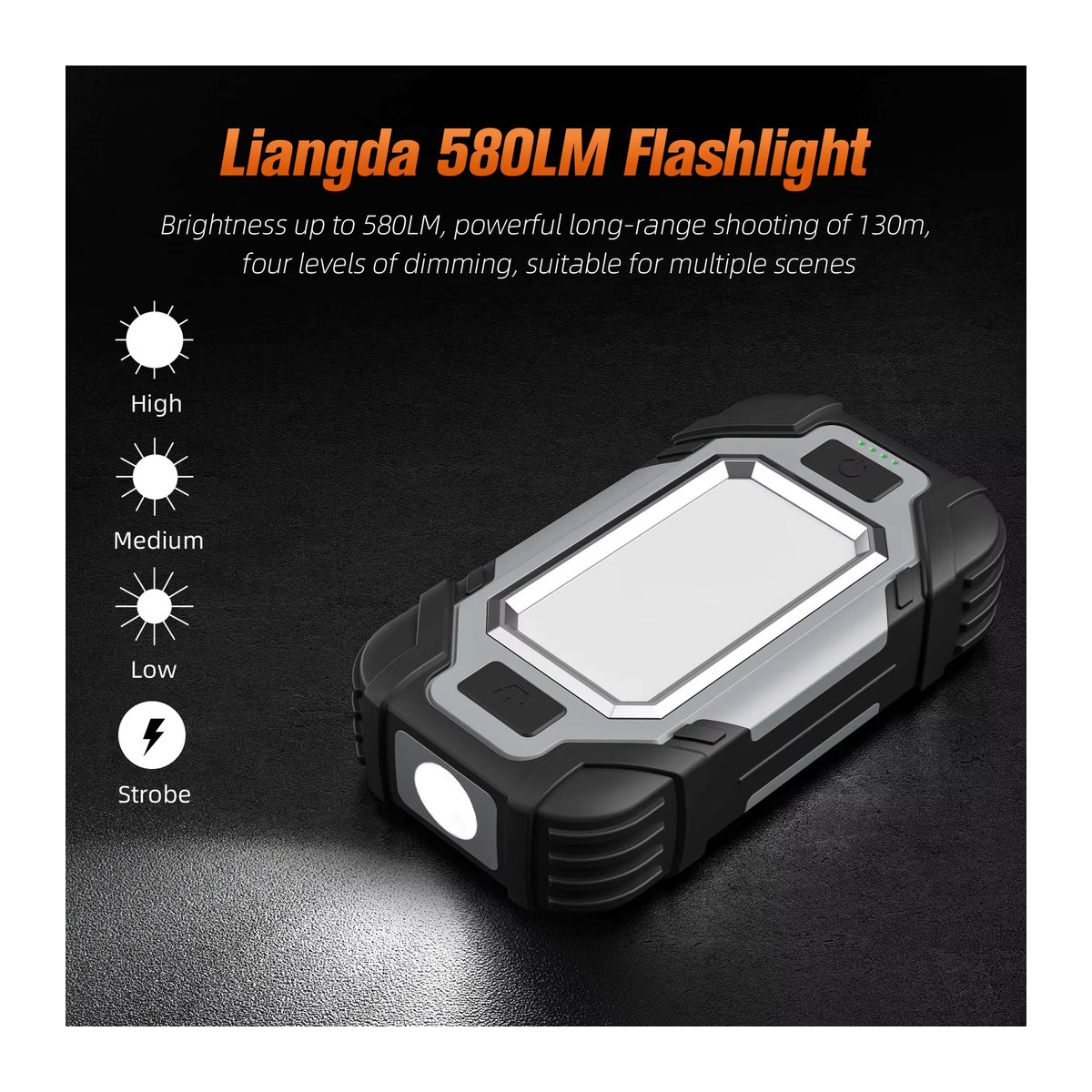 SUPERFIRE X102 Tragbare LED-Arbeitsleuchte mit doppelten Magneten und Powerbank-Funktion zum Aufladen von Mobiltelefonen - Bild 4